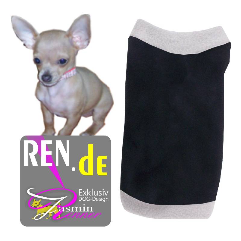 Artikel Nr-H08T93B__H08T93B-4__xxs,-einmalig-schoener-pulli-fuer-hunde-in-schwarz-mit-grauem-kragen-und-buendchen-aus-fleecestoff.-fleecestoff-Nr-H08T93B-
