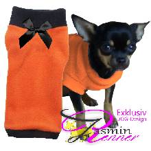 Artikel Nr-H09T42B__H09T42B-0__xxs,-designer-pulli-fuer-hunde-in-orange-mit-schwarzem-buendchen-und-kragen-aus-edlem-fleece.-fleece-Nr-H09T42B-