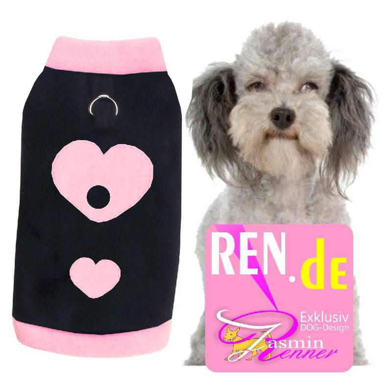 Artikel Nr-H10T17B__H10T17B-4__xxs,-entzueckender-pulli-fuer-kleine-hunde-in-schwarz-mit-rosanem-kragen-und-buendchen-aus-weichem-fleece-leinen-ring.-leinen-ring-Nr-H10T17B-