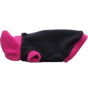 Artikel Nr-H80T83B__H80T83B-1__xxs,-flauschiger-pullover-mit-kaputze-in-der-farbe-schwarz-pink-aus-qualitaets-fleecestoff-leinenring.-schwarz-pink-qualitaets-fleecestoff-leinenring-Nr-H80T83B-